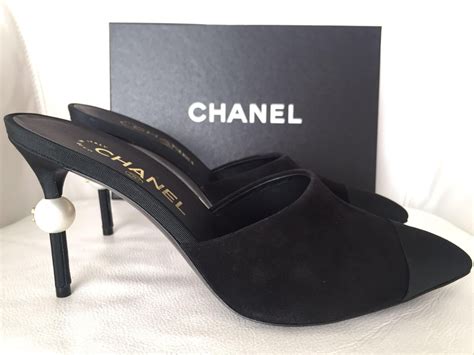 chanel mules 2017|Chanel women's high heel shoes.